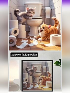 Playful Kittens Diamond Art Kit